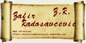 Zafir Radosavčević vizit kartica
